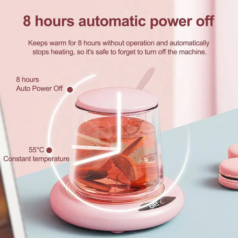 USB Smart Cup Warmer – Digital Thermostatic Coffee Mug Heater