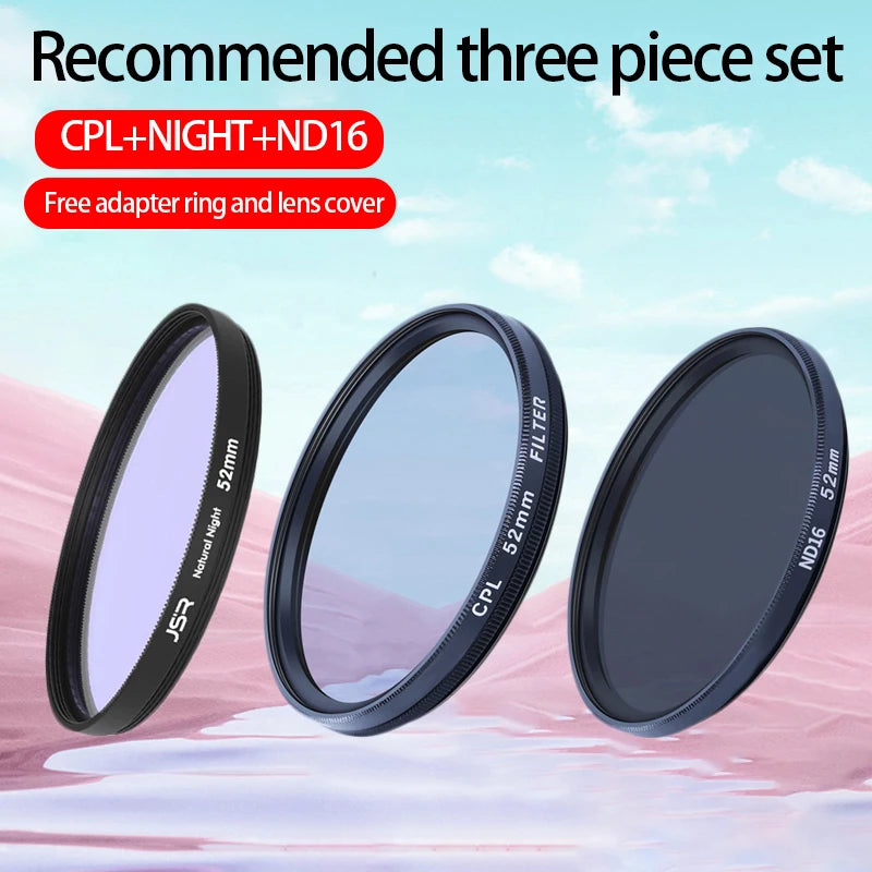 XTU X3 Lens Filters – UV, CPL, ND8, ND32, ND64 HD Glass