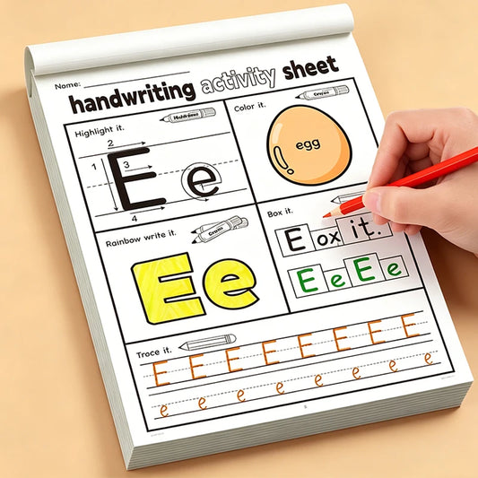 Children's English Alphabet Tracing Practice Book Uppercase Lowercase Peaceful Pleasures Health and Wellness