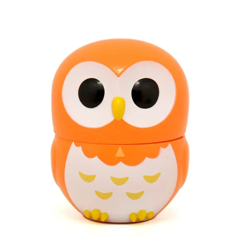 Cartoon Owl Timer Kitchen Cooking Oven Mechanical Timer Easy Operate Baking Helper Home Decoration for Children and Adults Peaceful Pleasures Health and Wellness Orange