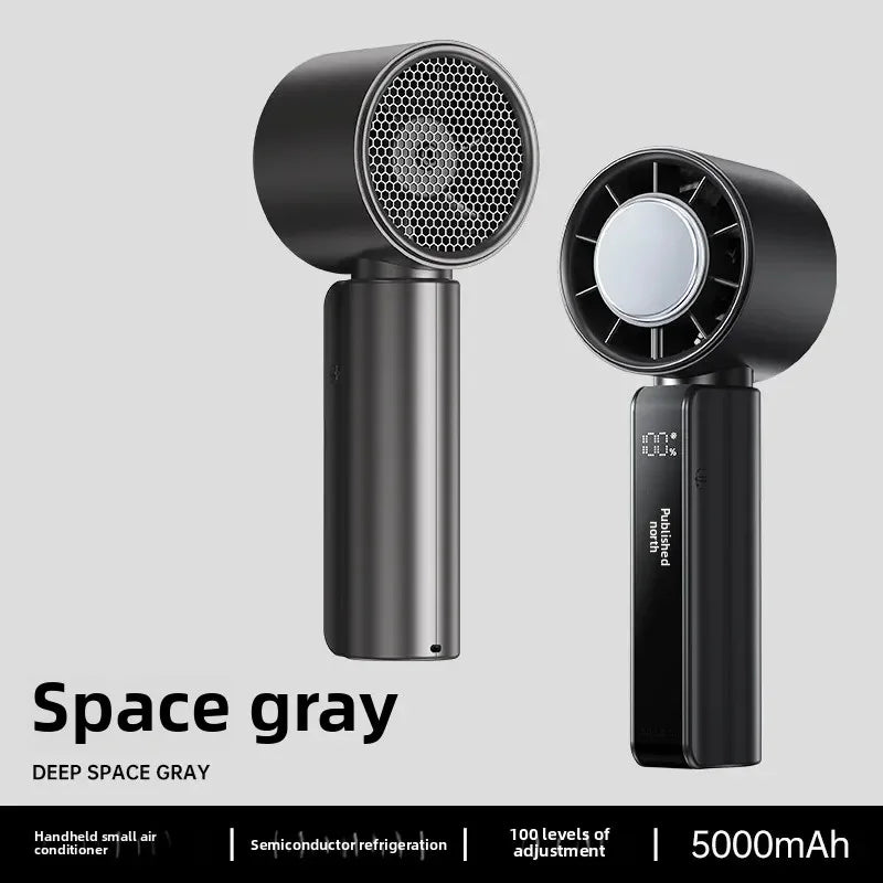 URGGU Handheld Turbo Fan – Touchscreen, 100 Speeds, 5000mAh