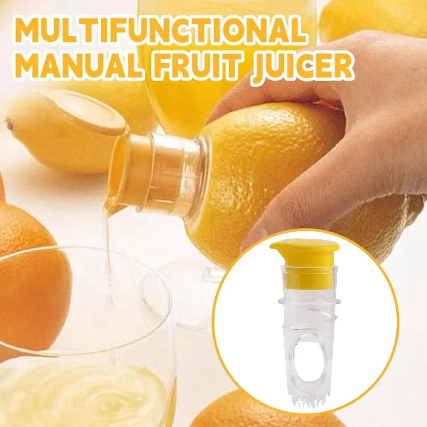 Portable Manual Lemon Squeezer with Filter | Lightweight Juicer