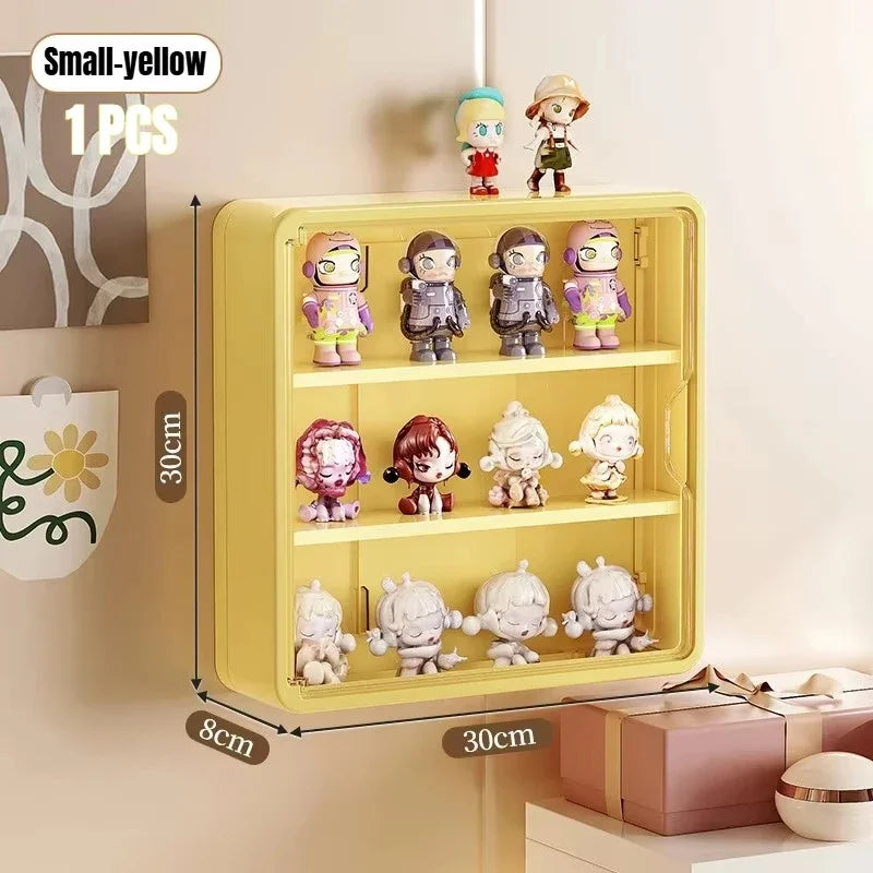 Wall Mounted Magnetic Display Rack for Action Figures & Blind Boxes