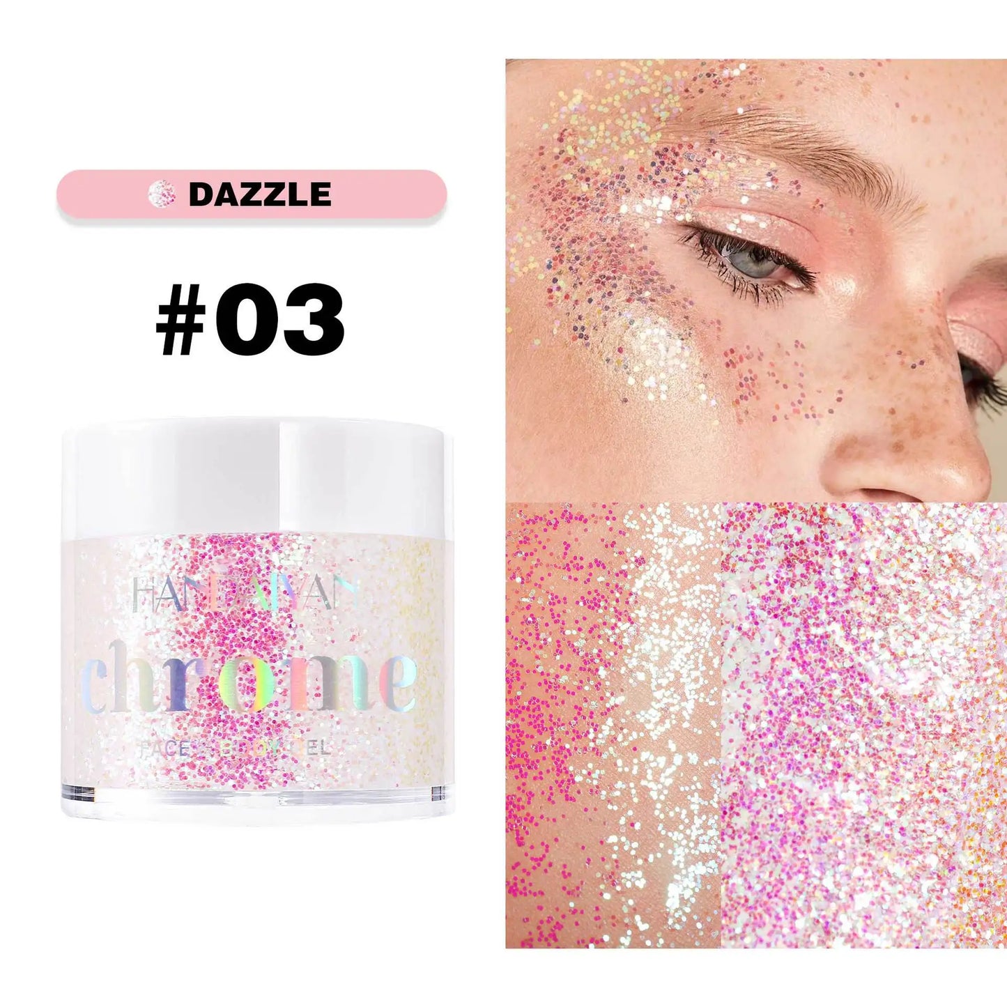 Face & Body Glitter Gel – Festival, Concert & Carnival Makeup