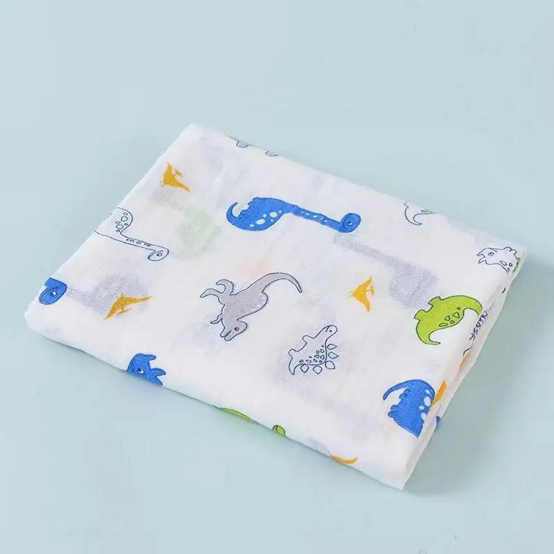 Baby Hooded Bath Towel Wrap – 100% Cotton Gauze 110cm