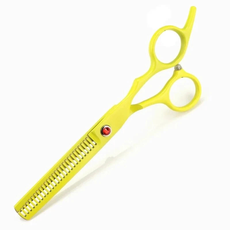 6.0 Inch Coated Color Hair Cutting Scissors: Professional Barber Shears, Thinning Scissors, Styling & Trimming Tools Peaceful Pleasures Health and Wellness Yw Thinning