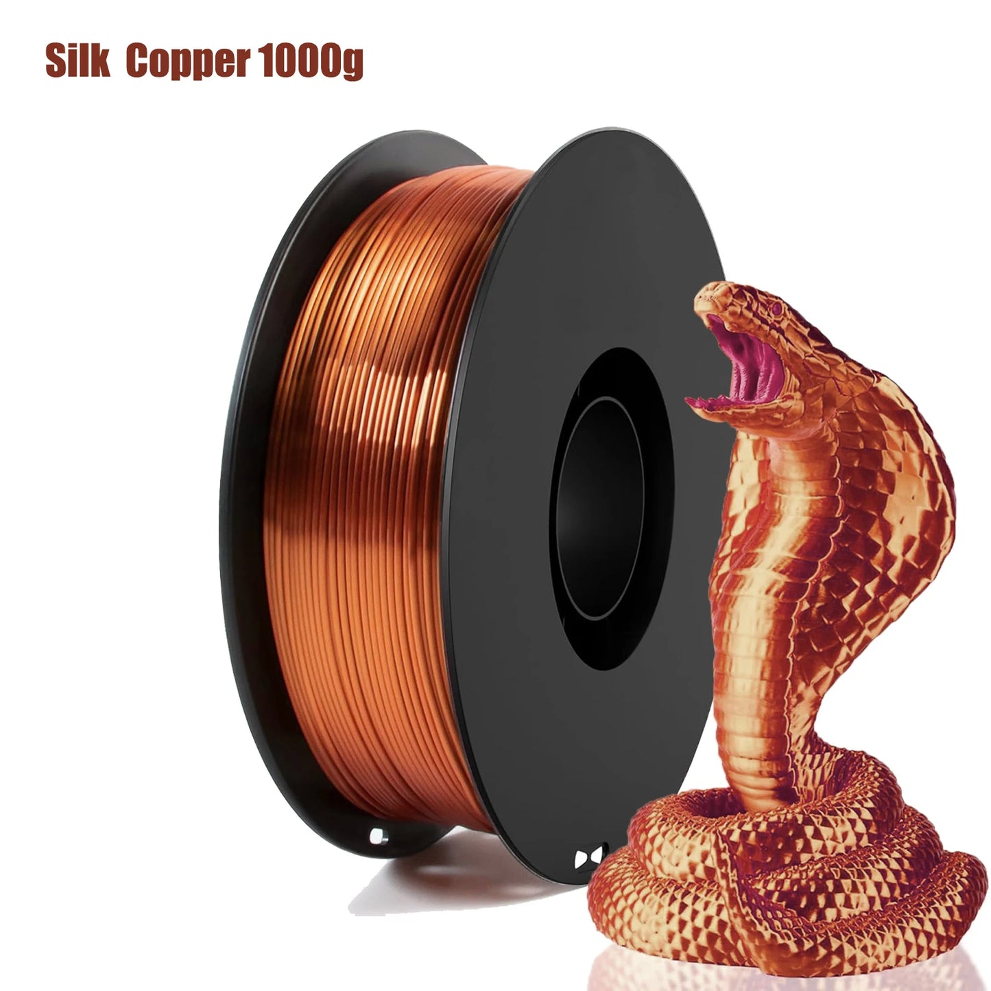 Silk PLA Filament 1.75mm Metal Shine 250g–1kg | DINGSUN 3D