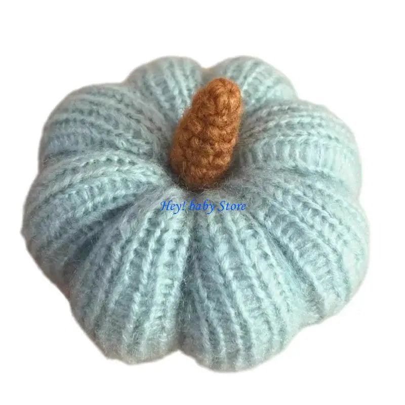 Knit Newborn Pumpkin Photo Prop Costume for Baby Photoshoot