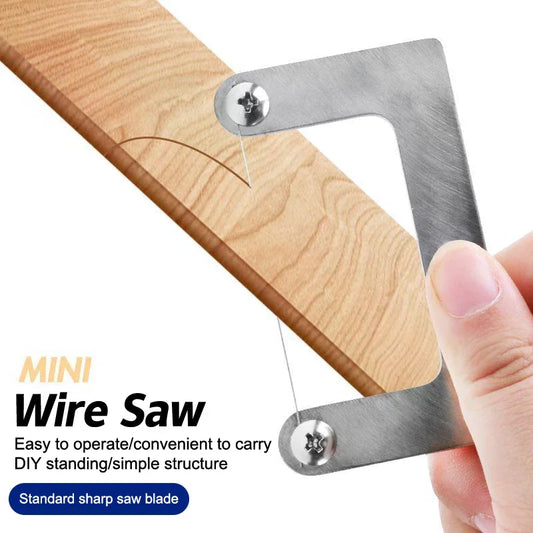 Stainless Steel Pocket Wire Saws Hand-Drawn Mini Saws For Camping Survival DIY Projects Woodworking Camping Essentials Peaceful Pleasures Health and Wellness 3pcs