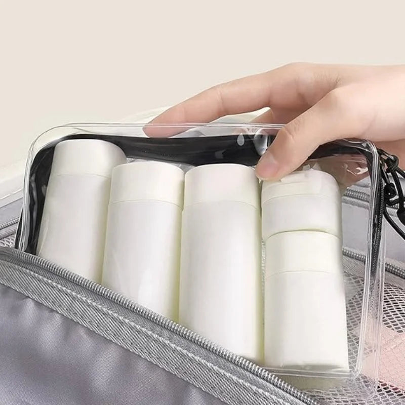 Travel Bottles Set, Silicone Squeezable Containers, Refillable Travel Accessories for Conditioner, Shampoo, Lotion & Body Peaceful Pleasures Health and Wellness