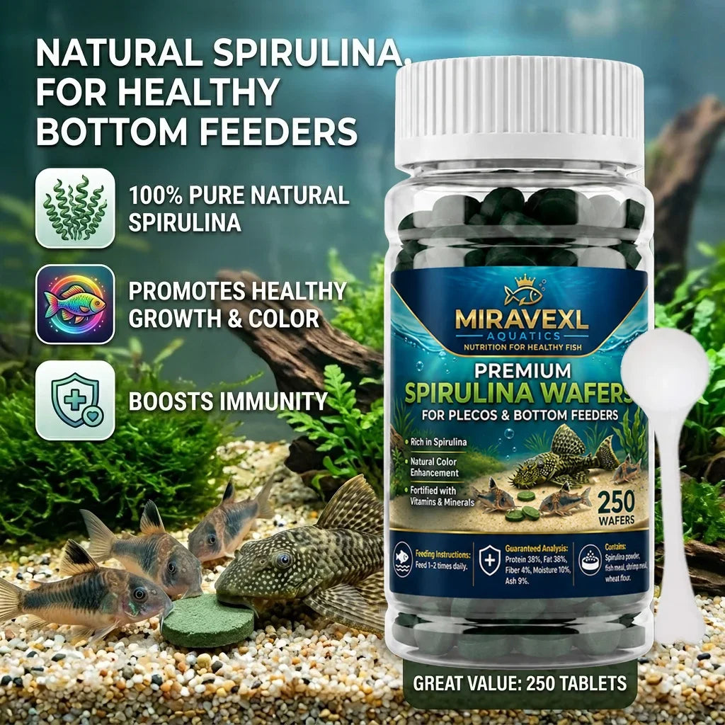 Spirulina Sinking Tablets – Aquarium Food for Plecos & Bottom Feeders