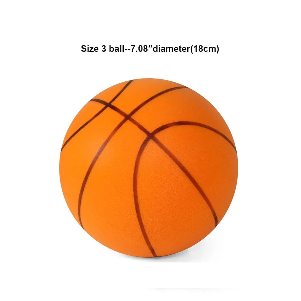 Kids Indoor Silent Foam Basketball – Noiseless Sports Ball Peaceful Pleasures Health and Wellness size 3 ball