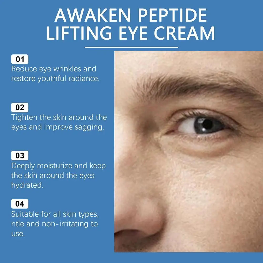 Men Eye Cream Collagen Cool Eye Cream Moisturizing Under Eye Cream For Dark Circles Puffiness Fine Lines Eye Care Peaceful Pleasures Health and Wellness