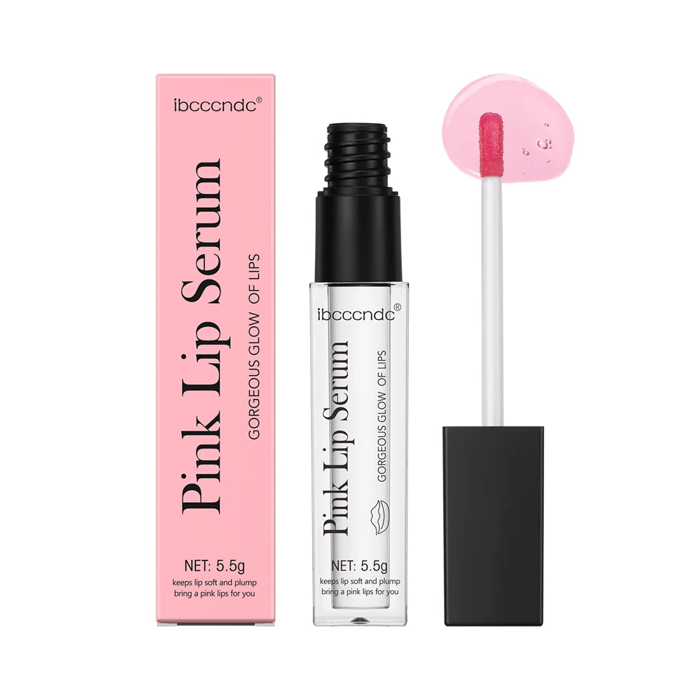 Natural Pink Serum Lips Pink Fresh Remove Dark Lips Gel Lightening Essence Cream Balm Repair Fine Line Brighten Lip Exfoliator Peaceful Pleasures Health and Wellness 5.5ml
