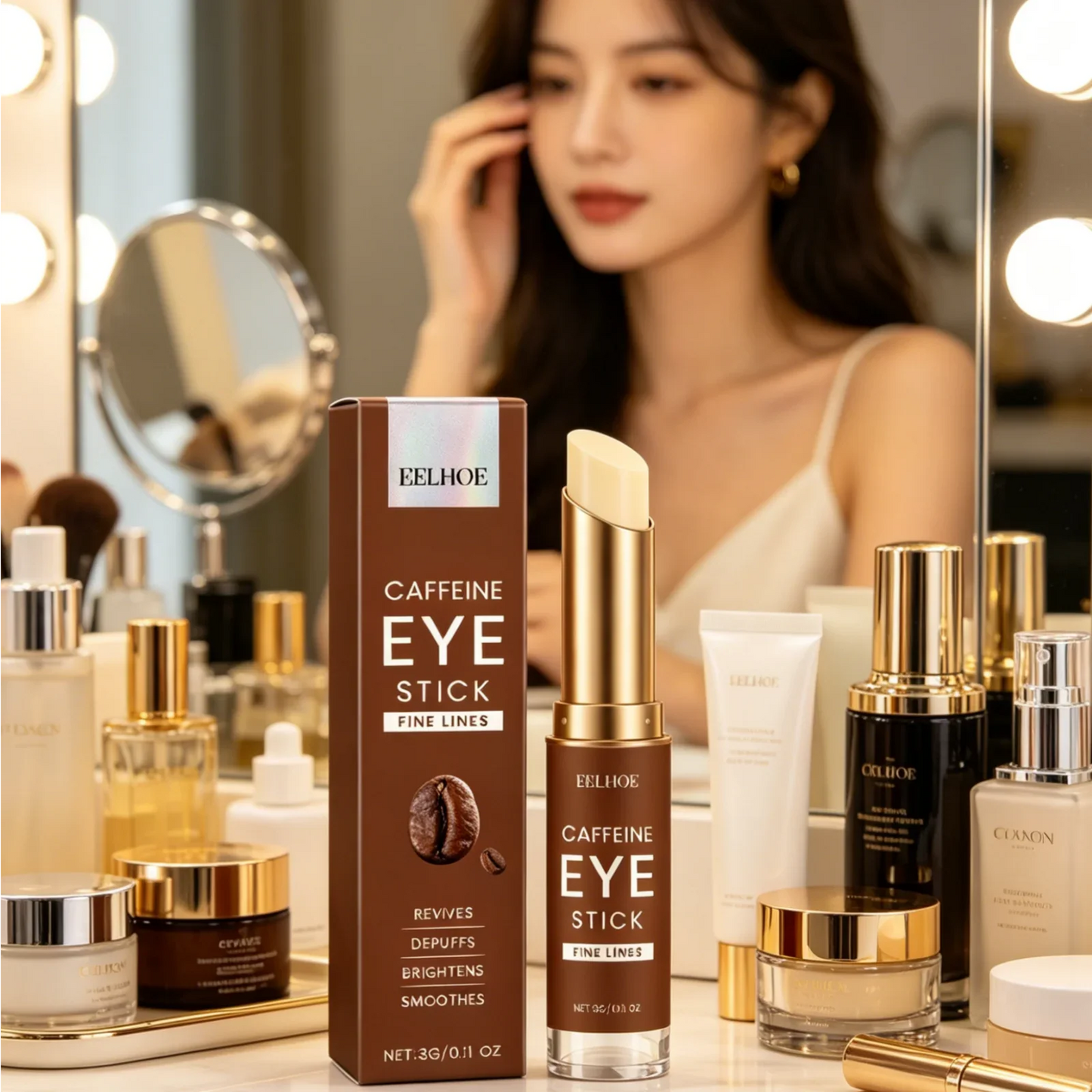 EELHOE Caffeine Eye Stick – Depuff, Firm & Wrinkle Reduction