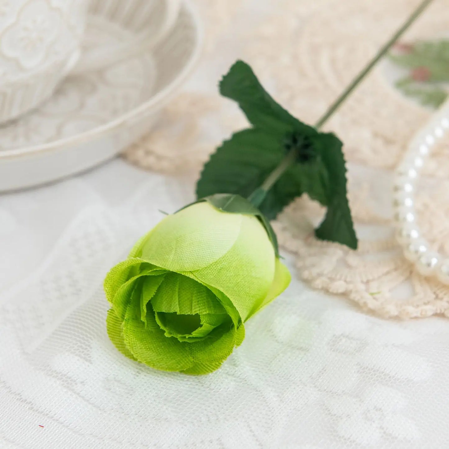 Red Silk Rose Bouquet 10 Pcs – Artificial Flowers for Weddings