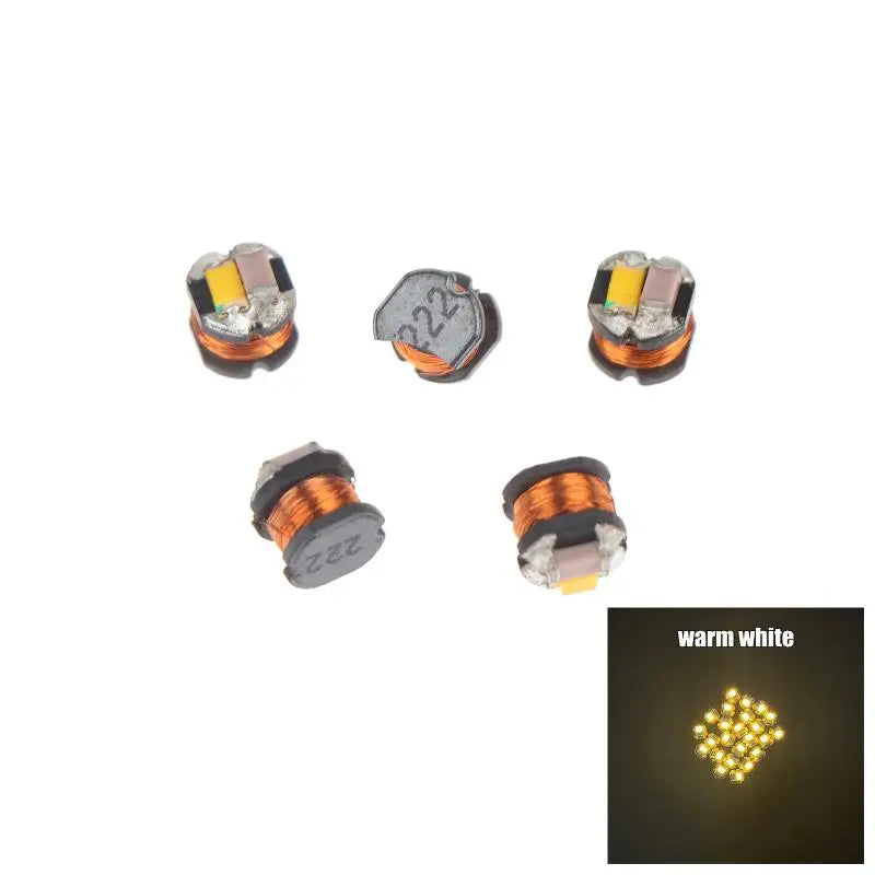 TYPE-C 5V Inductive Wireless Power Transmitter With LED Receiver Coil For DIY Model Small Home Lighting Solutions Peaceful Pleasures Health and Wellness Warm White 5Pcs