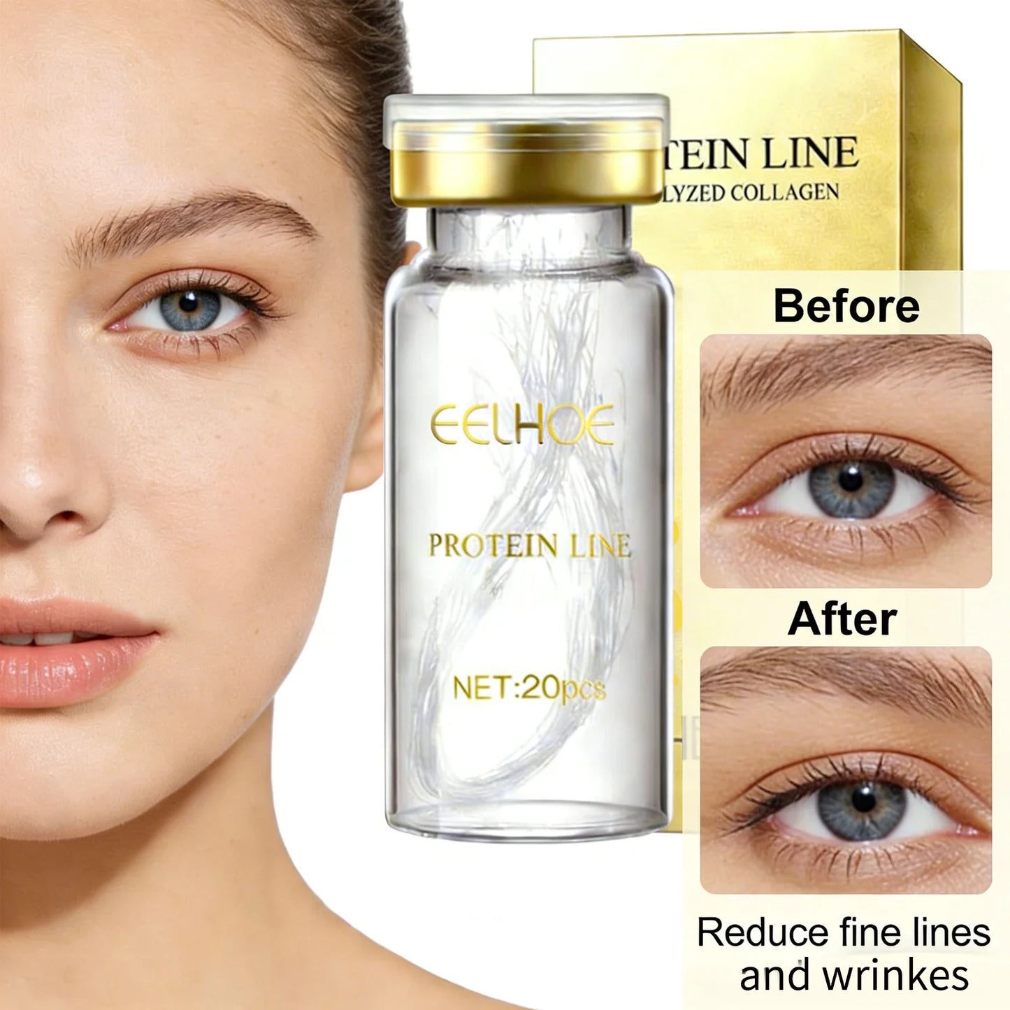 Eelhoe Collagen Protein Threads – Anti-Aging Face Serum 20pc