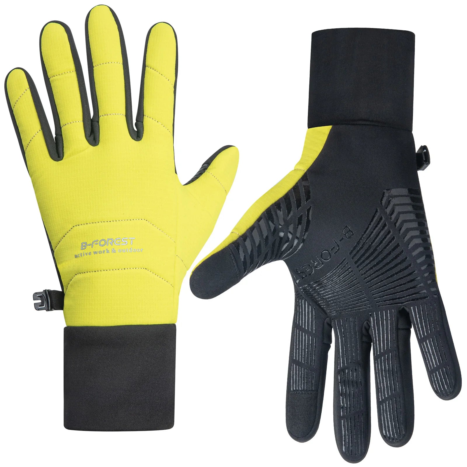1pair Fall Winter Thermal Gloves for Men & Women - Non-Slip Grip, Cold Weather Outdoor Sports Gloves for Biking, Running, Skiing Peaceful Pleasures Health and Wellness