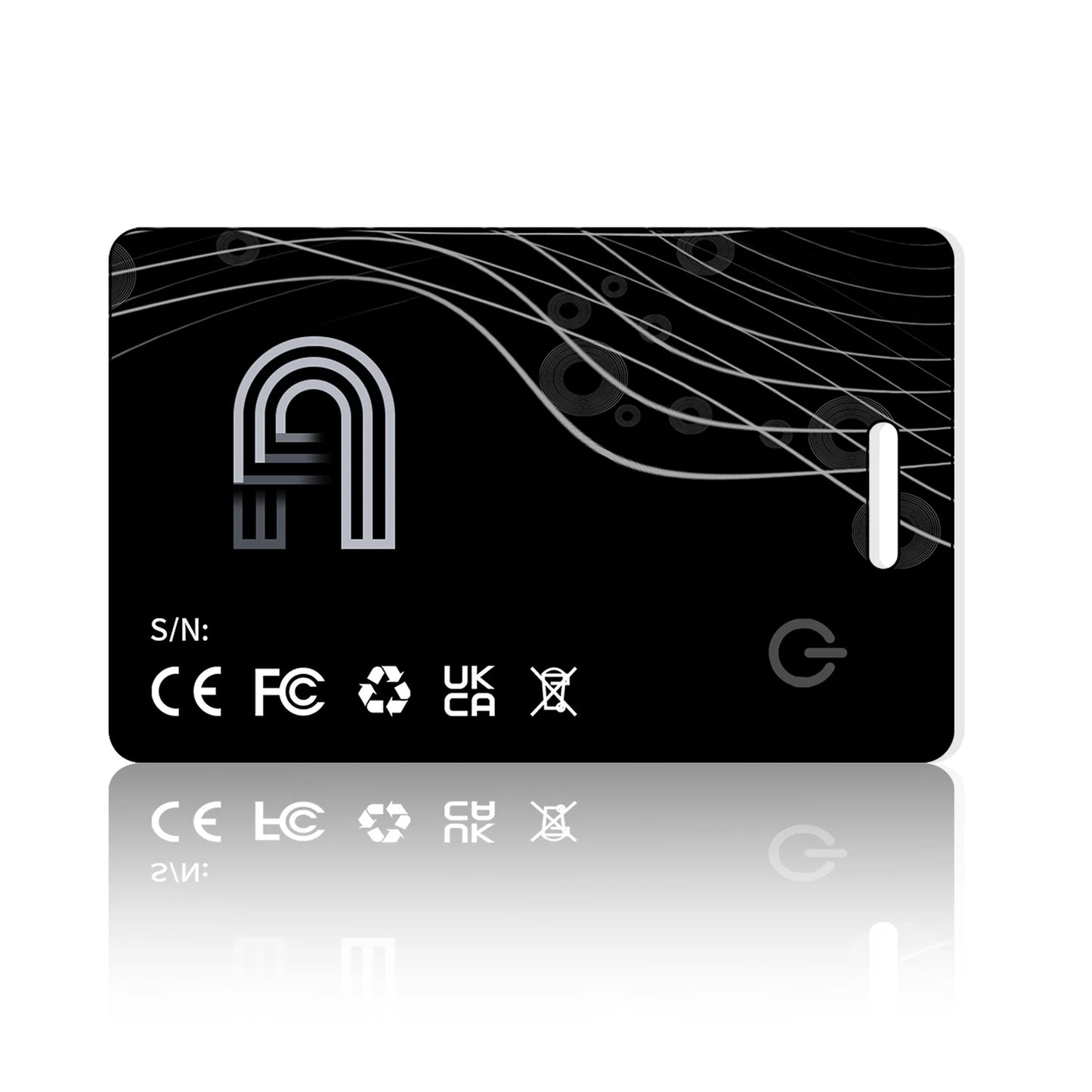 Ultra-thin Wireless Charging Wallet Card Bluetooth GPS Tracker Smart Tag Work with Apple Find My Location Wallet Finder for IOS Peaceful Pleasures Health and Wellness