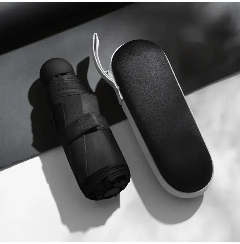 Capsule Mini Foldable Umbrella – Sun & Rain Dual-Use Portable
