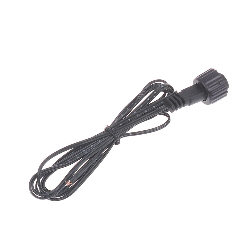 For Solar Panel Extension Cable 2Pin LED Connector Male 2M Black 2Pin Plug Connector Wire Waterproof Extension Cable Peaceful Pleasures Health and Wellness