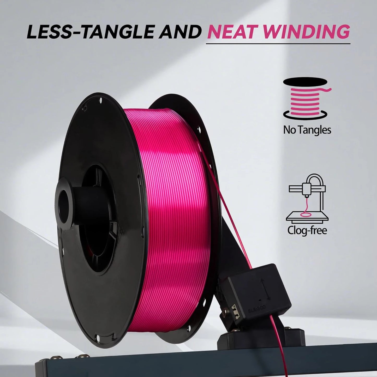 Silk PLA Filament 1.75mm | Metal-Like Shiny Finish, ±0.02mm Accuracy