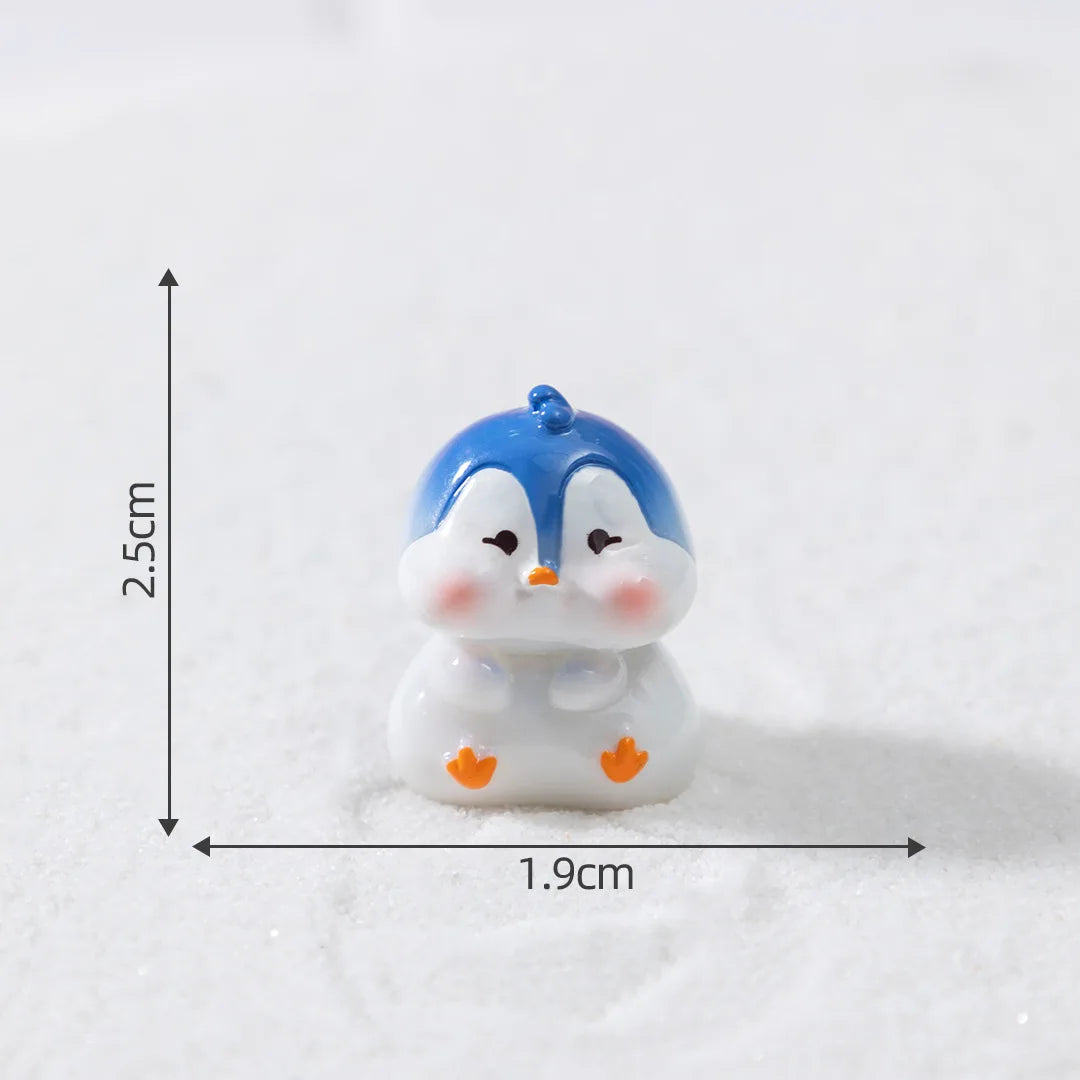 Christmas Mini Resin Figurines Miniatures Santa Claus Snowman Elk Ornament Micro Landscape Merry Xmas Ornament Decoration Decor Peaceful Pleasures Health and Wellness 3