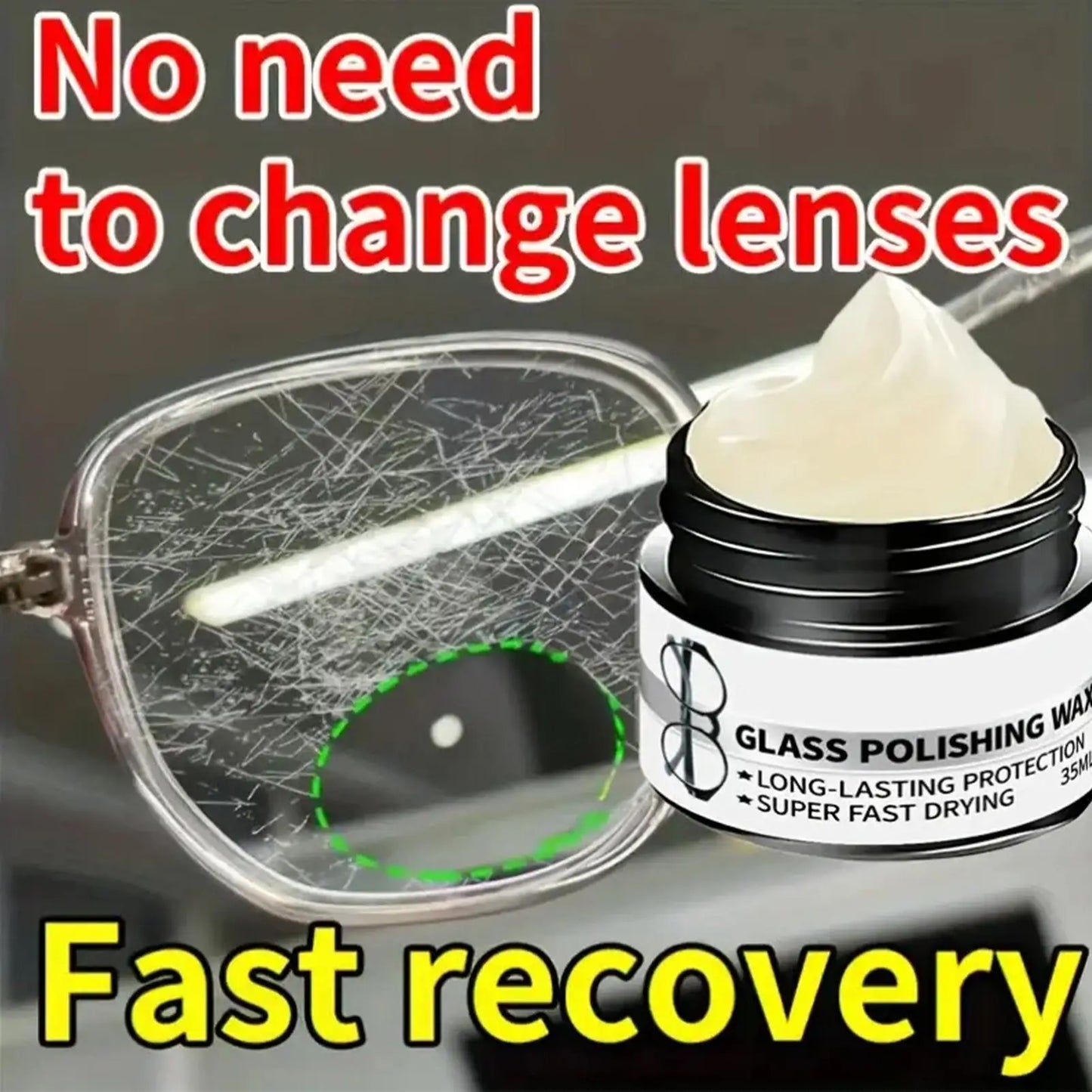 Eyeglass Lens Scratch Repair & Polishing Cream Kit