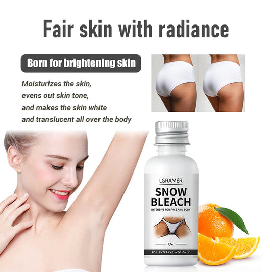 Inner Thigh Black Removing Cream Private Parts Underarm Bleaching Essence Whitening Dark Remove Melanin Skin Whitening Cream Peaceful Pleasures Health and Wellness