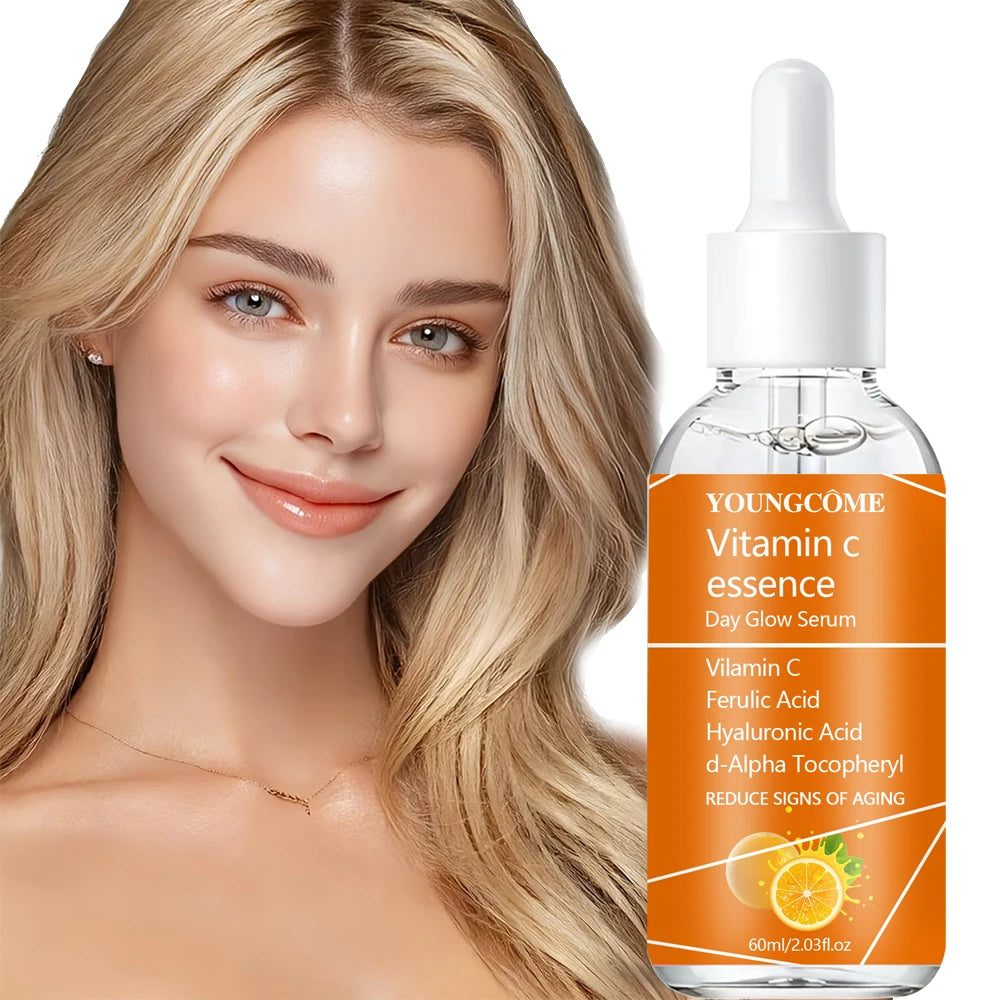 YOUNGCOME Vitamin C Brightening Serum - Vitamin C with Ferulic Acid, Hyaluronic Acid & Collagen for Anti-aging skincare Peaceful Pleasures Health and Wellness