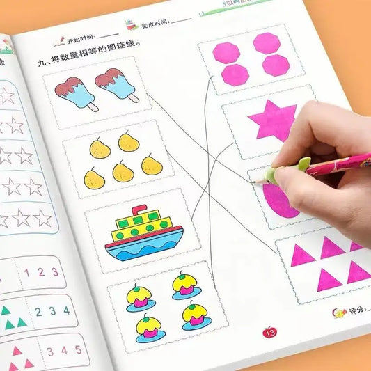 Preschool Math Workbook 54 Pages Addition Subtraction Within 5 Daily Peaceful Pleasures Health and Wellness