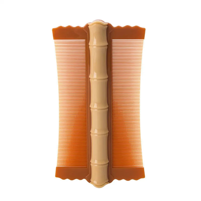 5pcs Bamboo Grate Comb, Ultra Dense Tooth Lice Comb, Remove Loose Dandruff, Double Sided Hair Comb Grate Lice Comb Dandruff Scal Peaceful Pleasures Health and Wellness Yellow