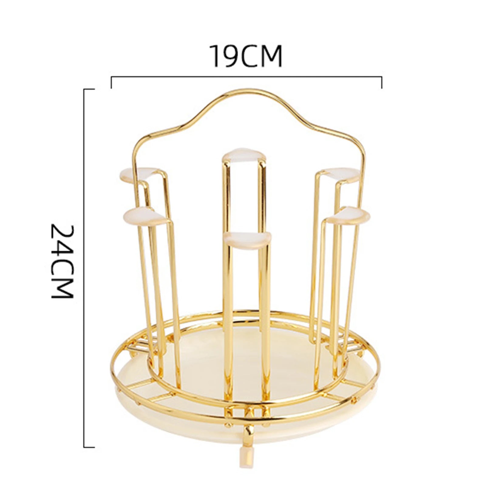 Cup Upside Down Drain Rack Space-saving Large Capacity Cup Organizer Rack for Home Kitchen Bar Decoration Peaceful Pleasures Health and Wellness