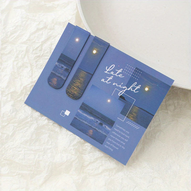 Magnetic Bookmark Beautiful Scenery Clouds Simple Literary Pattern
