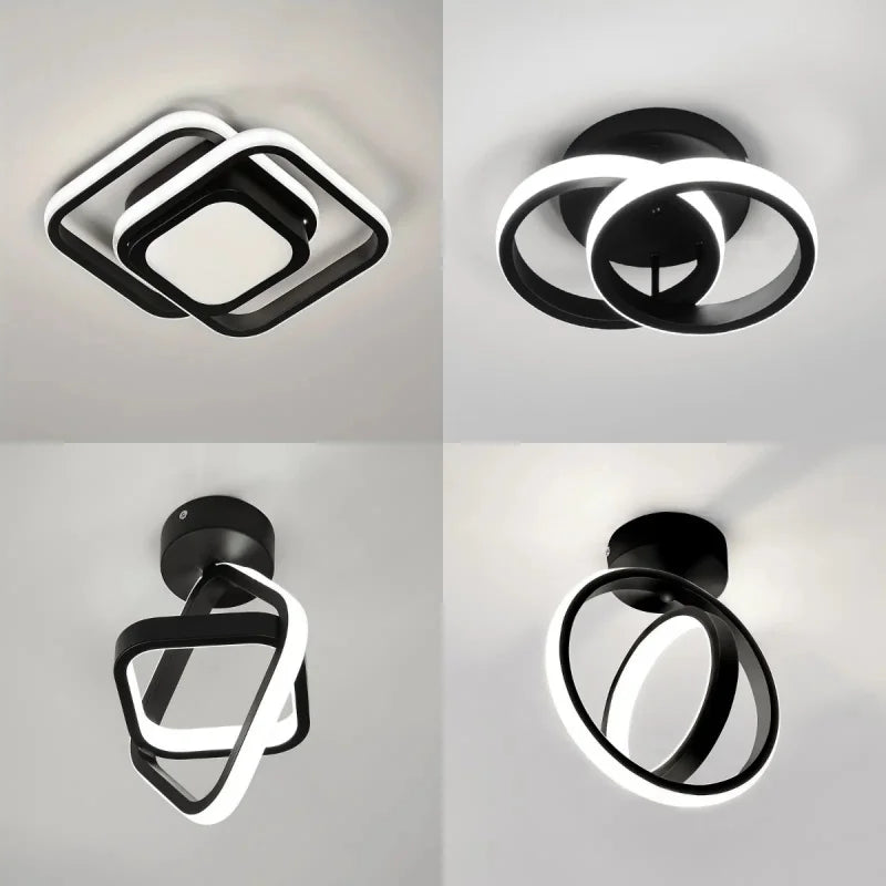 RUNTOIN 22W LED Geometric Ceiling Light – Kitchen & Bedroom