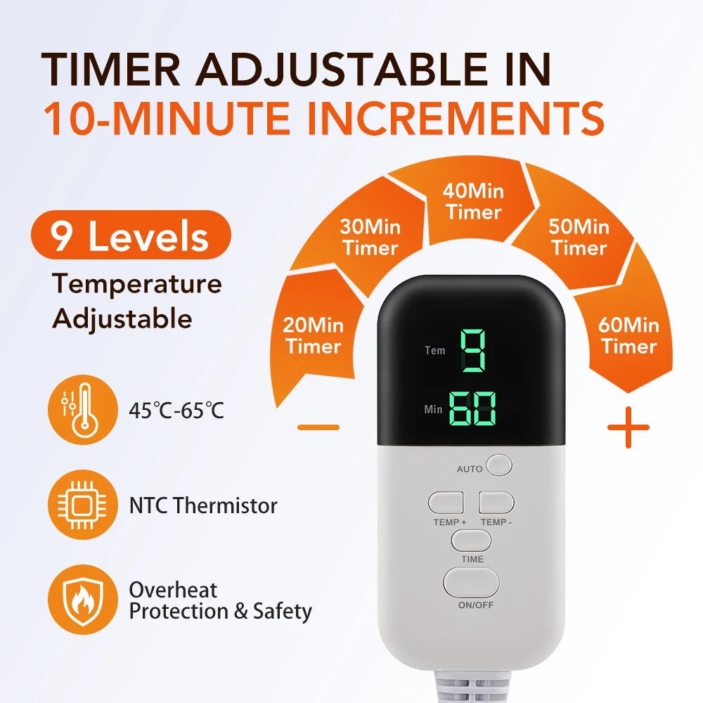 Hair Steamer Cap for Deep Conditioning, PU Leather Electric Heating Hat with 9 Temp Levels 5 Timers, Waterproof Spa Treatment Peaceful Pleasures Health and Wellness