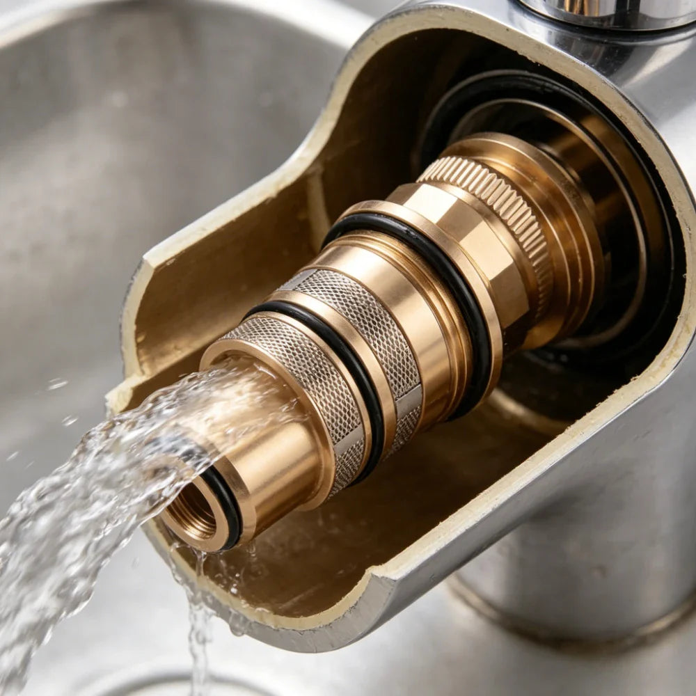 Brass Thermostatic Shower Mixer Valve Cartridge Repair Kit