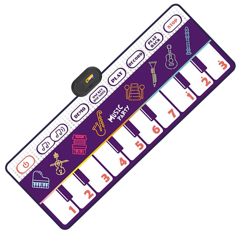 Cartoon Musical Mat Keyboard Piano Play Instruments Sounds