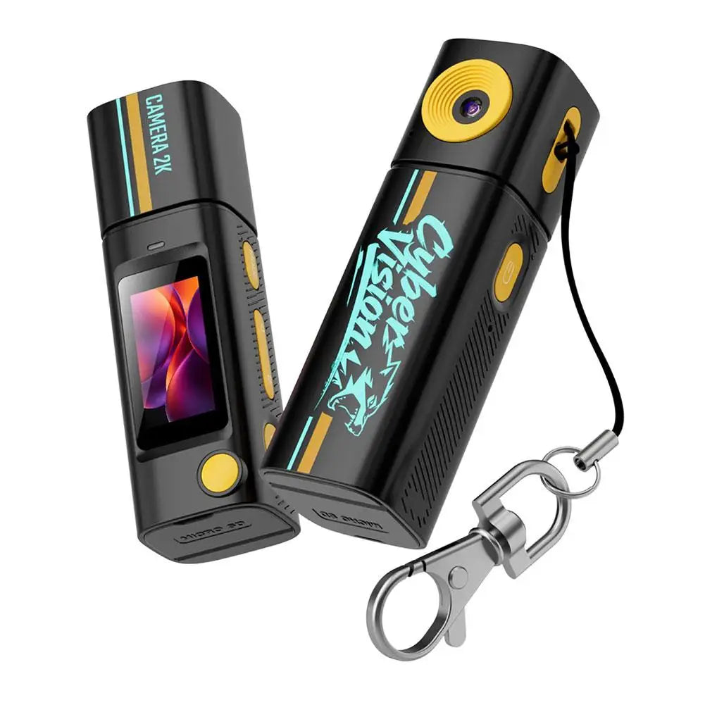 Thumb Sports Digital Camera HD Video Photo Student Mini Pocket Camera Outdoor Travel Vlog Recording Device Peaceful Pleasures Health and Wellness Black