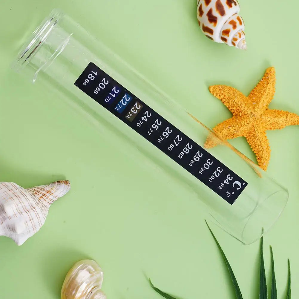 Stick-on Aquarium Temperature Strip for Accurate Readings Peaceful Pleasures Health and Wellness