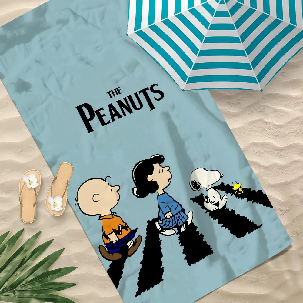 Cartoon Quick-Dry Beach Towel | Large Soft Pool & Gym Towel