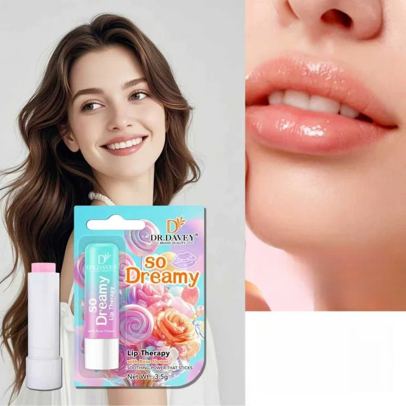 6pcs DR.DAVEY Lip Therapy Lip Lipstick Sets Intensive Moisturizing Lip Balm Nourishing Refreshing Hydrating Lip Care Peaceful Pleasures Health and Wellness