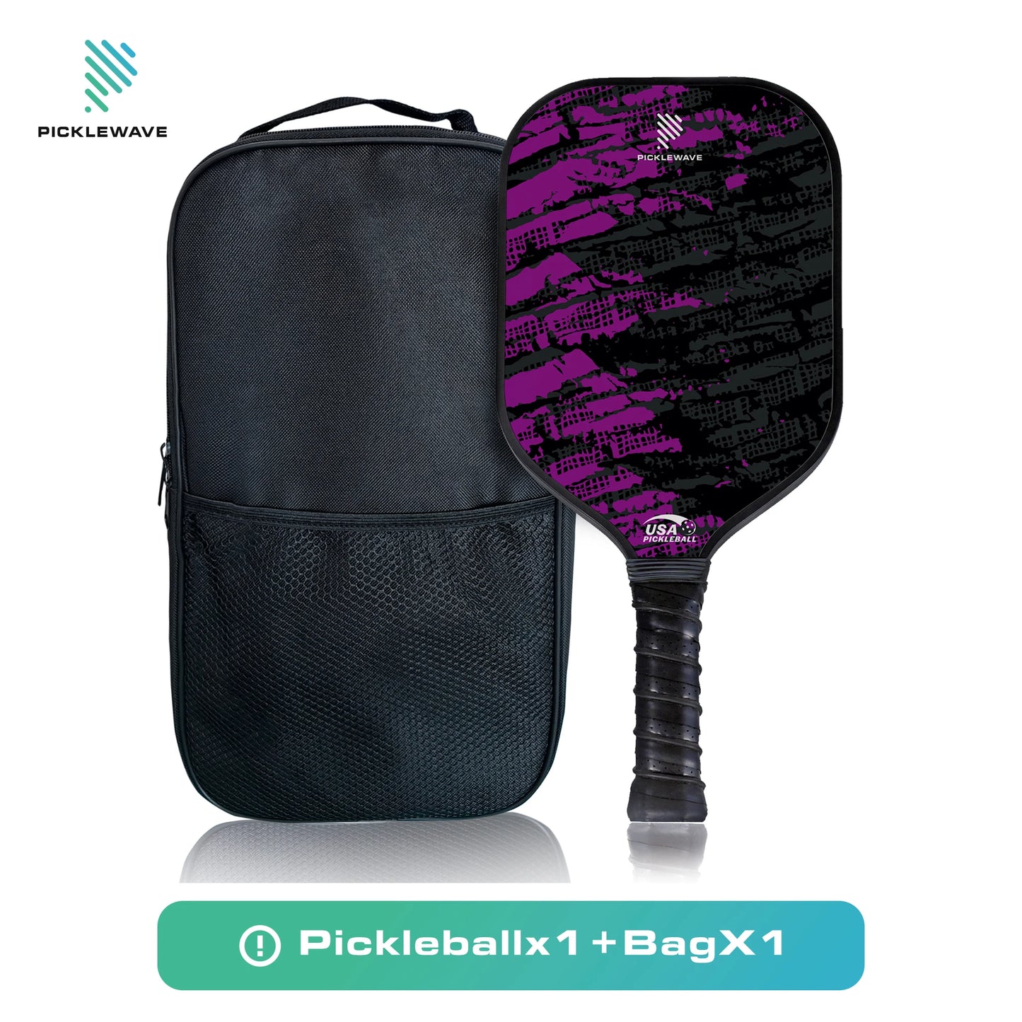 USAPA Pickleball Paddle | Fiberglass, Edgeless, High Grit & Spin