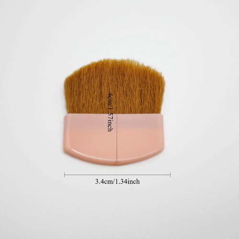 Semi-Circular Flat Blush Brush | Disposable Makeup Tool