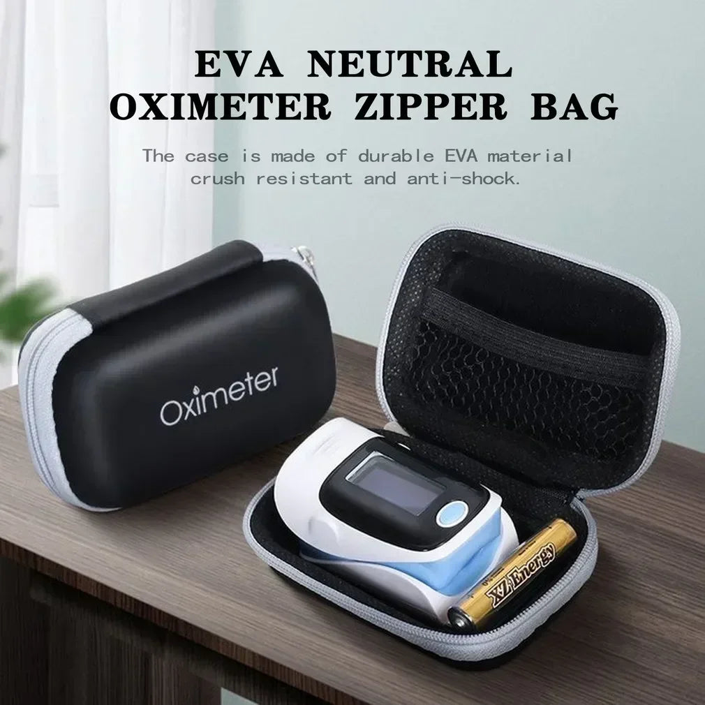 EVA Oximeter Storage Bag – Protective Zipper Carry Case