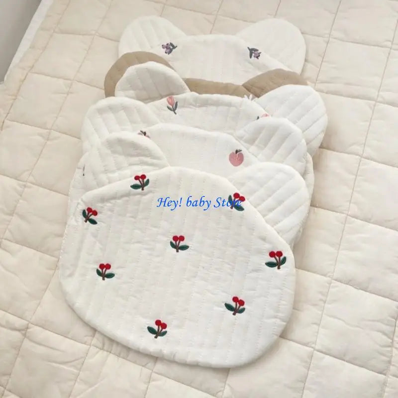 Cartoon Flower Baby Pillow – Soft Cotton Headrest for 0–6 Years