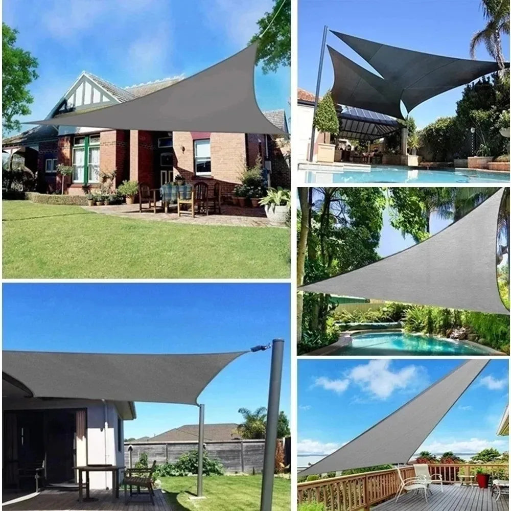 Triangle Sun Shade Sail – 98% UV Block Waterproof Canopy Awning