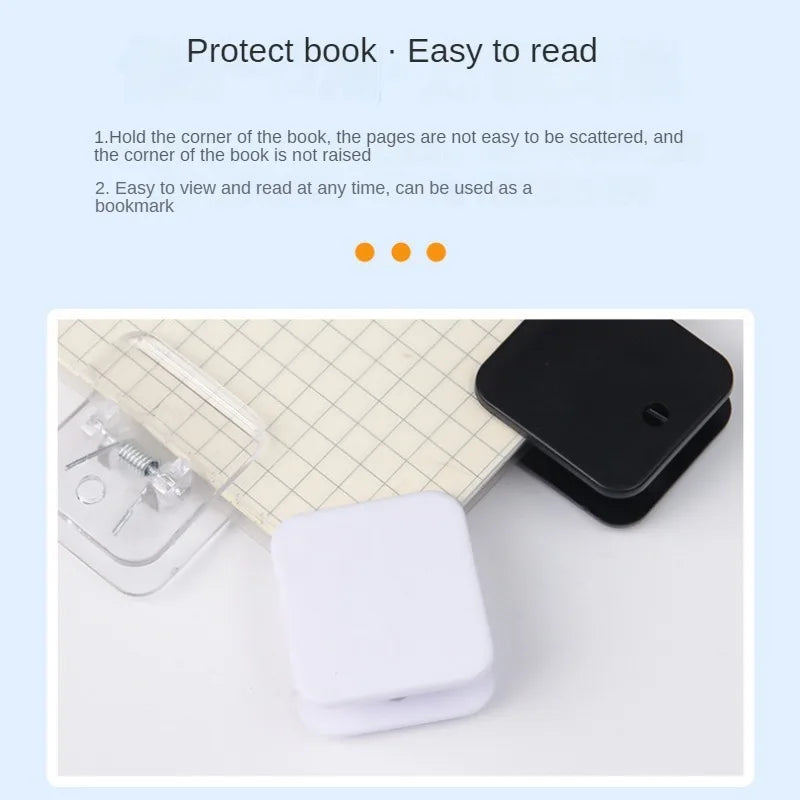 6pcs Mini Simple Cute Square Transparent Acrylic Clip Study Material Test Paper Storage Binder Clip Office Documents Paper Clamp Peaceful Pleasures Health and Wellness