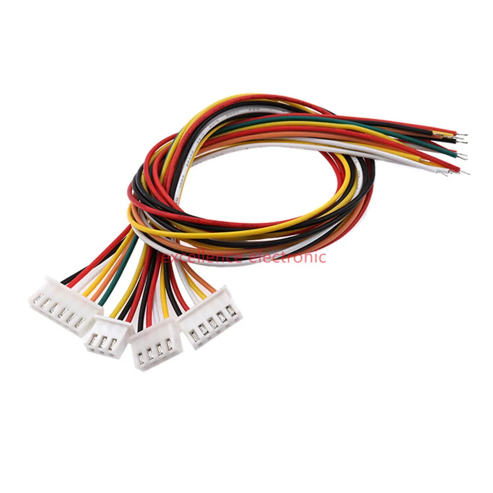 10Sets JST1.25 ZH1.5 PH2.0 XH2.54 Connector Female + Male 2/3/4/5/6/7/8/9/10/12P Plug with Cable 10/20/30cm with Bend PIN 2.54MM Peaceful Pleasures Health and Wellness
